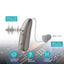 Rechargeable Bluetooth APP intelligent noise reduction RIC hearing aid ear back type hearing aid for the elderly with hearing loss - Korvel