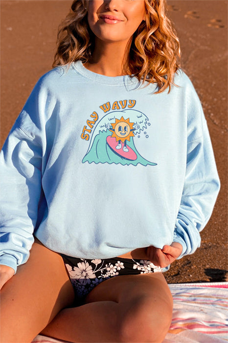 Stay Wavy Cozy Sweatshirt