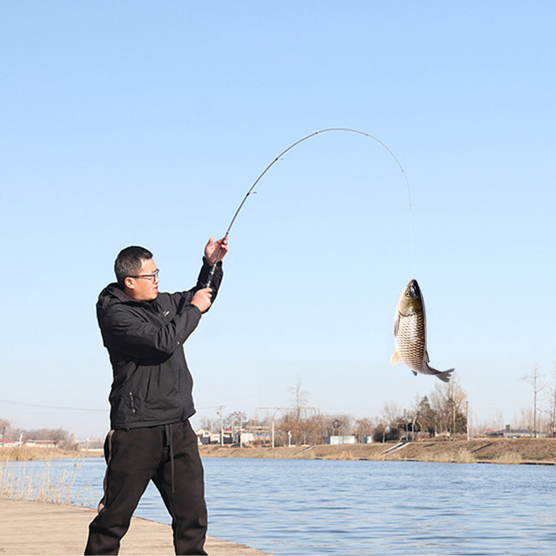 Portable Ultra-Short Carbon Fiber Telescopic Fishing Rod