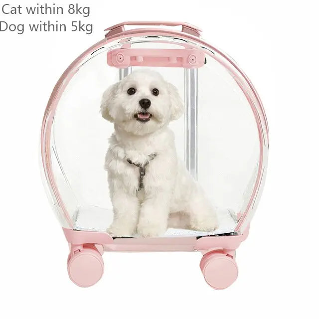 Chariot de Voyage pour Animaux de Compagnie Premium - Élégant et Fonctionnel