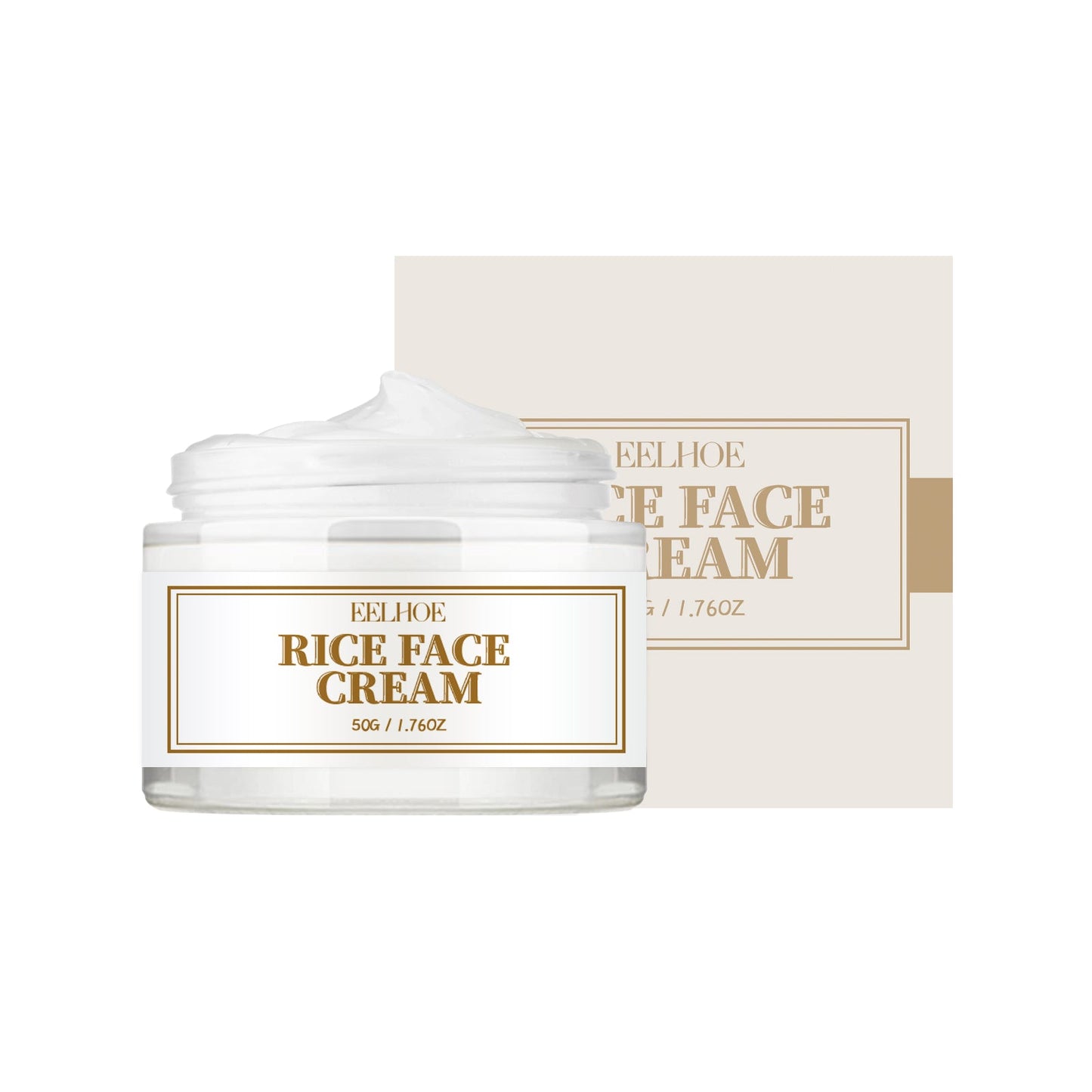 Rice Cream Deeply Hydrates And Restores Skin Barrier, Lighens Spots, Brighens And Even Skin Tone - Korvel