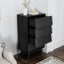 4 Drawer Double Dresser Features Vintage-style and Bevel Design - Korvel