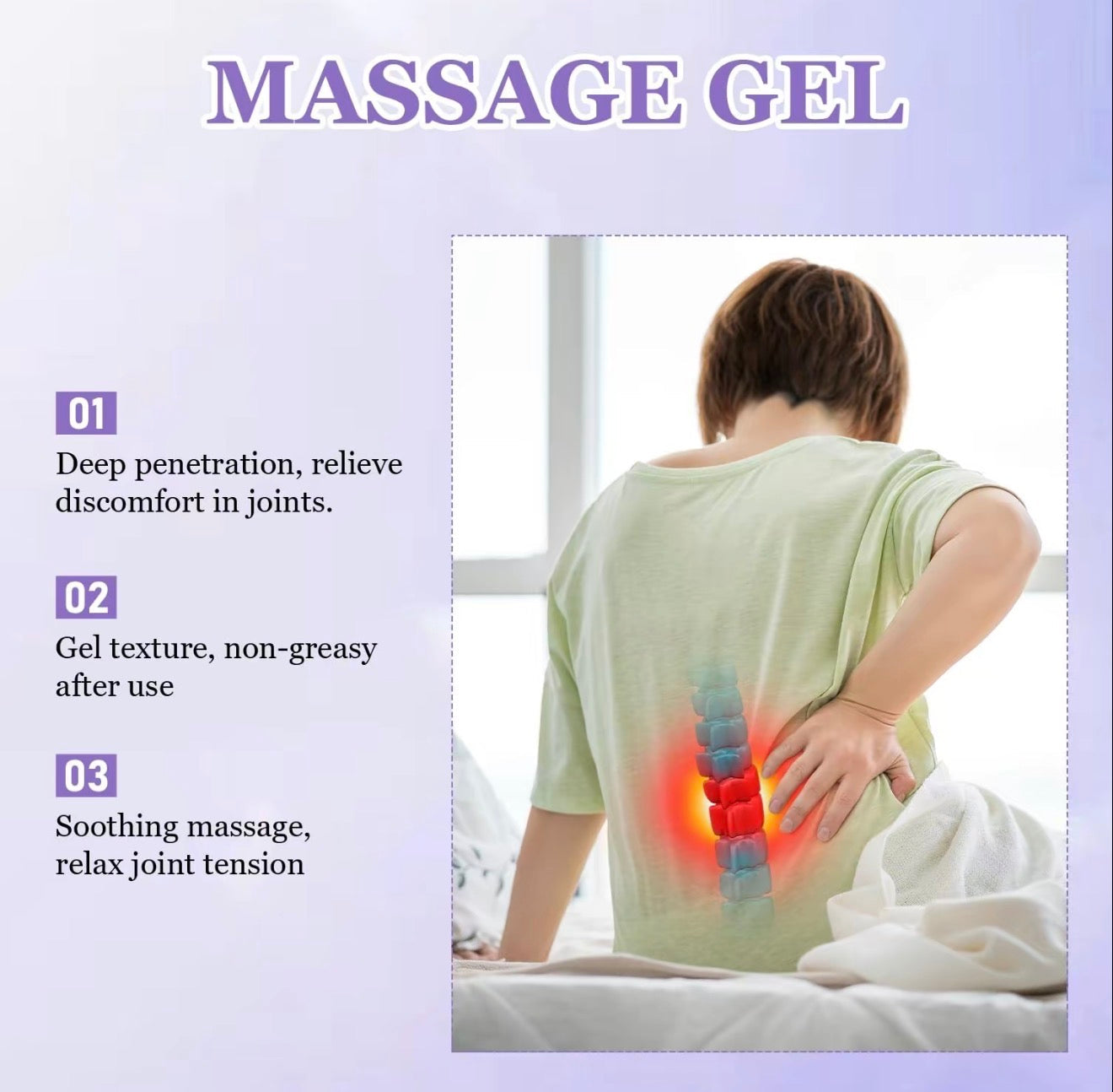Gel para el Cuidado de las Articulaciones MoveEase para la Comodidad y Movilidad