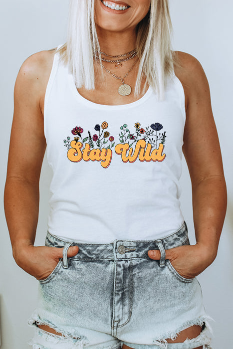 Stay Wild Racerback Tank Top - Korvel