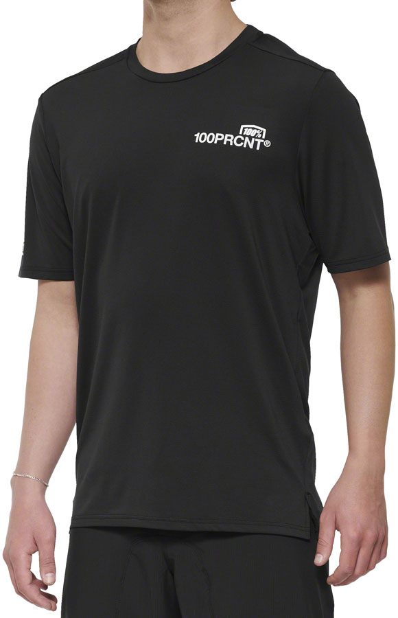 Camiseta de Manga Corta Airmatic 100% - Negra para Hombre Mediana