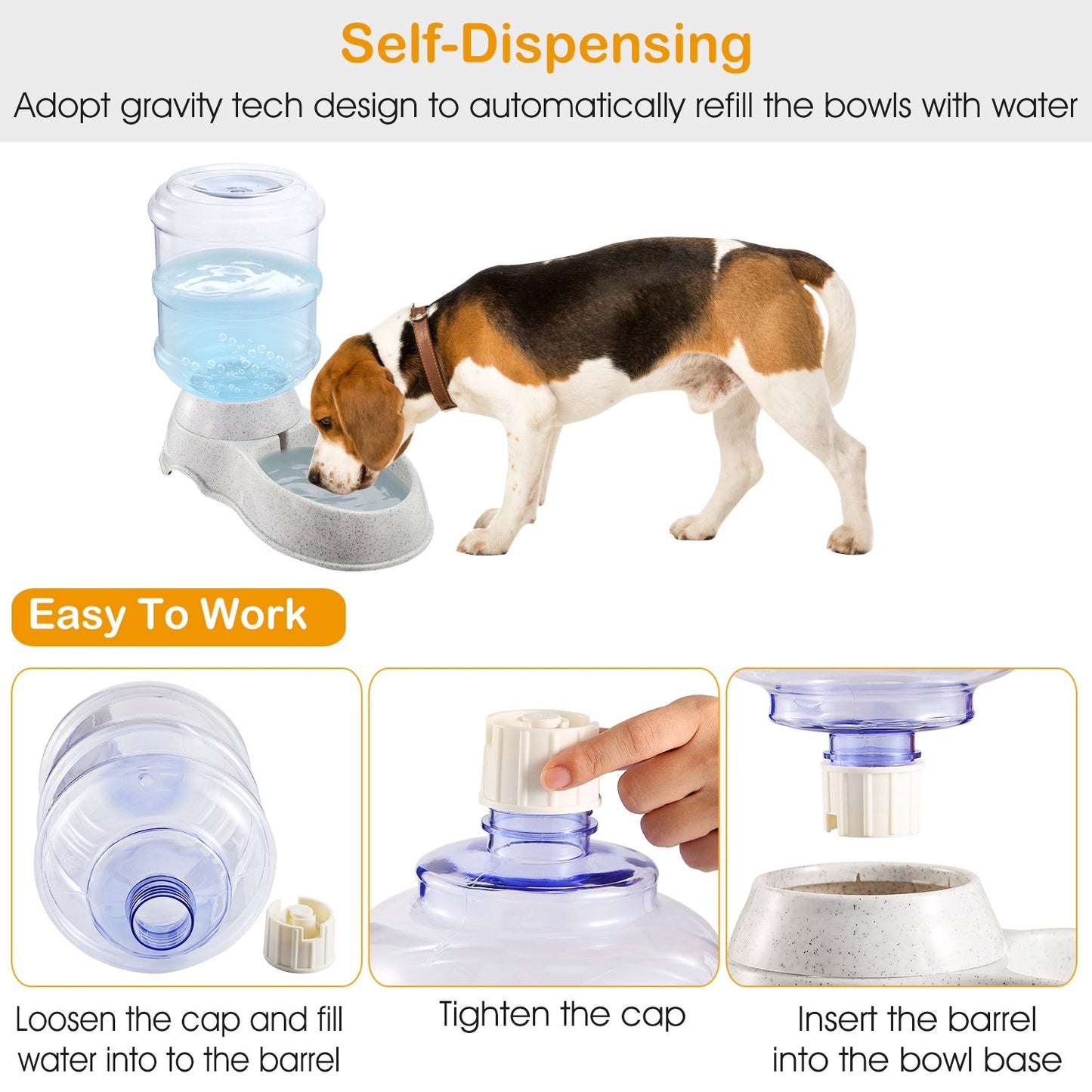 Distributeur d'eau pour animaux GBruno 3,5 L