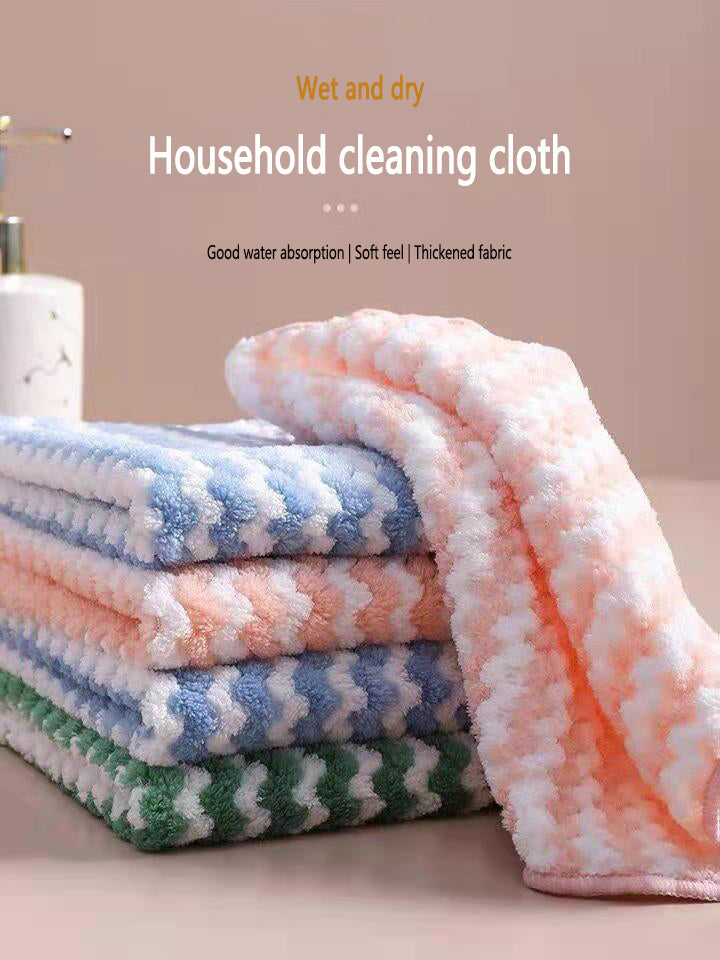Chiffon de vaisselle absorbant l'eau à double face cationique
