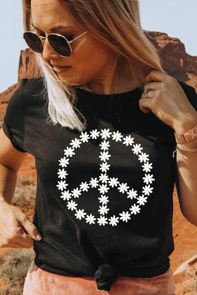Daisy Peace Sign T-Shirt - Korvel