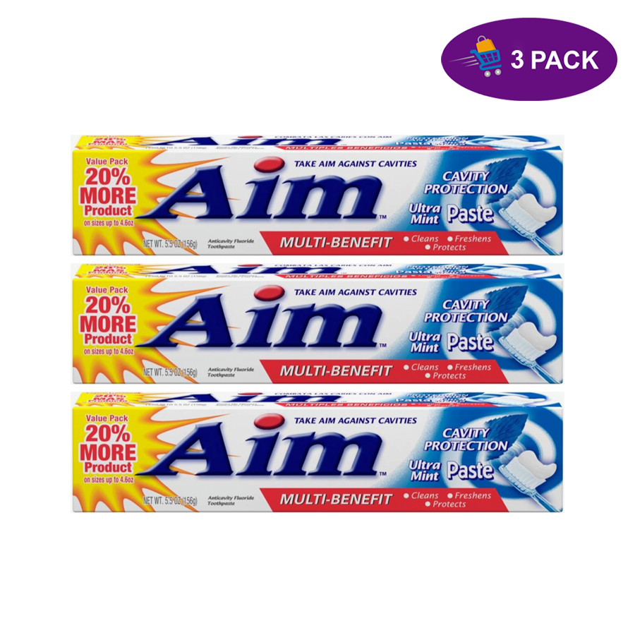 Aim Cavity Protection Fluoride Toothpaste - Ultra Mint 55 OZ