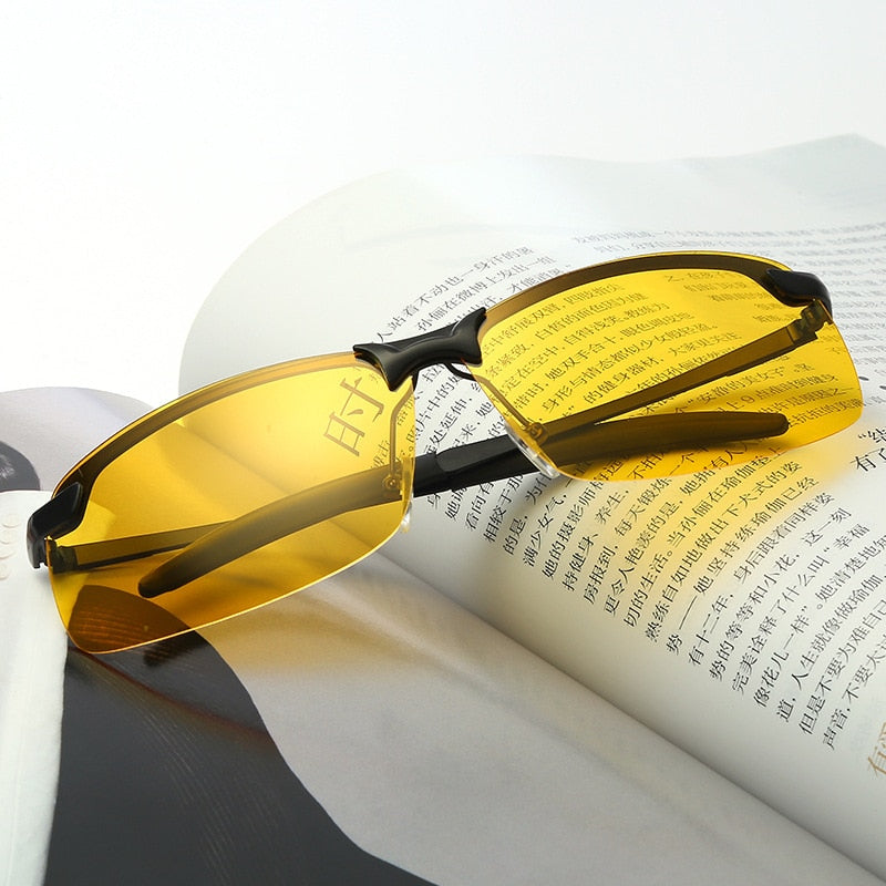 HD Night Vision Driving Glasses Polarized Driving Sunglasses Men Women Anti-glare Night Vision UV Driver Goggles gafas - Korvel