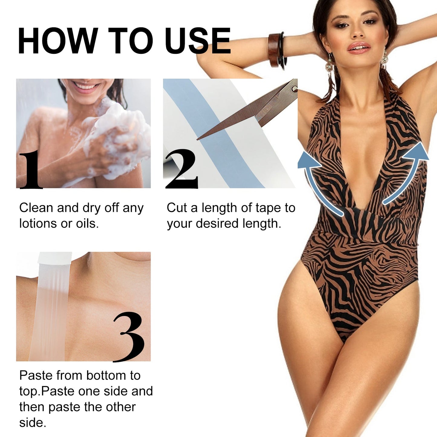 Breast Care Patch Invisible Bra Patch Care Anti-Slip Bump And Tuck Underwear Patch - Korvel