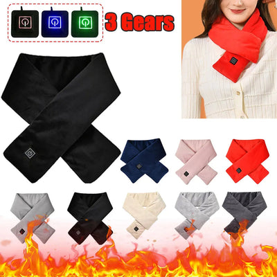 Adjustable USB Heated Scarf for Ultimate Warmth