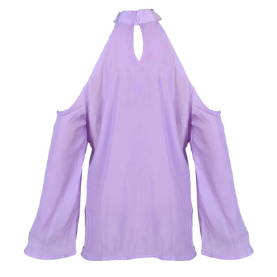 Blouse Femme Décolleté Épaules Nues - Haut Élégant d'Été