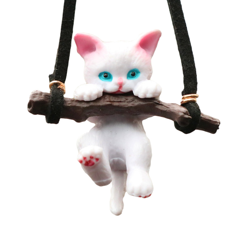 Cute Anime Car Ornaments Faceless Male Cat Pendant Auto Rearview Mirror Pendant Birthday Gift Auto Decoraction Accessories Coche - Korvel