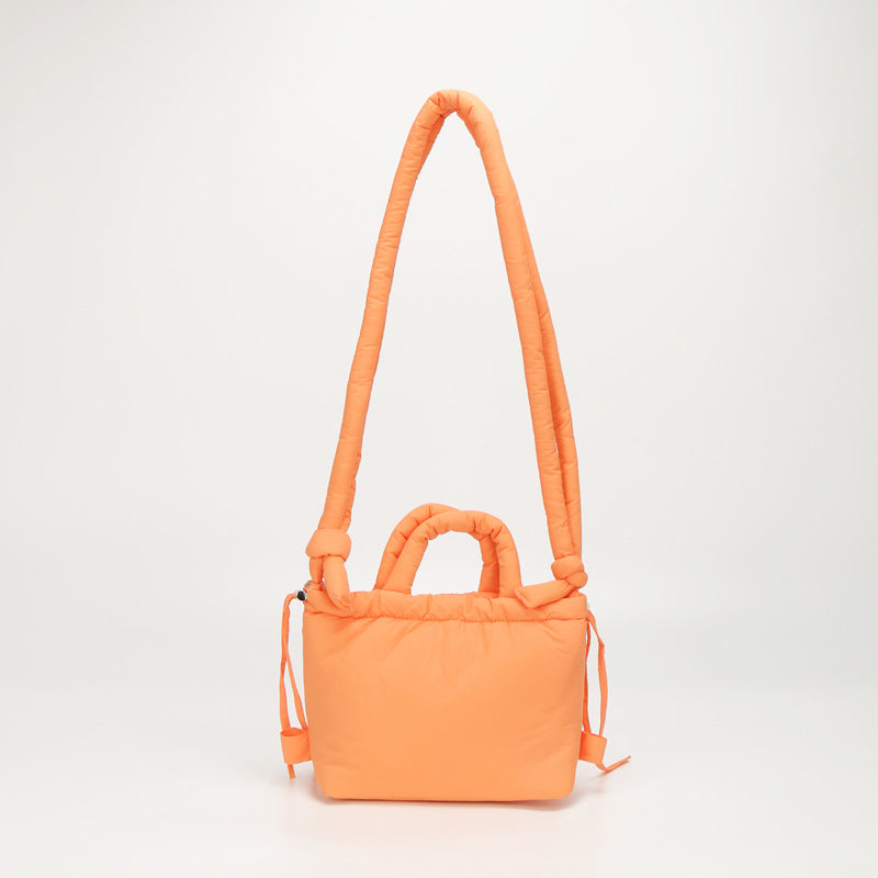 Casual Quilted Lightweight Dual-Use Bucket Bag