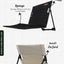 Outdoor camping backrest cushion chair portable folding chair tent leisure chair balcony park lawn picnic chair - Korvel