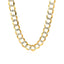 Cadena Curb Pavé de Oro Bicolor de 14k - 8.2 mm