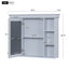 36'' Bathroom Vanity with Medicine Cabinet, Modern Mirror Cabinet with Adjustable Shelf, Bathroom Storage Cabinet with 4 Drawers - Korvel