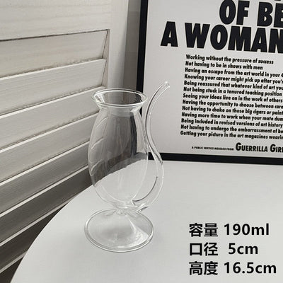 Irregular Glass Tumbler for Coffee, Whisky, and Cocktails