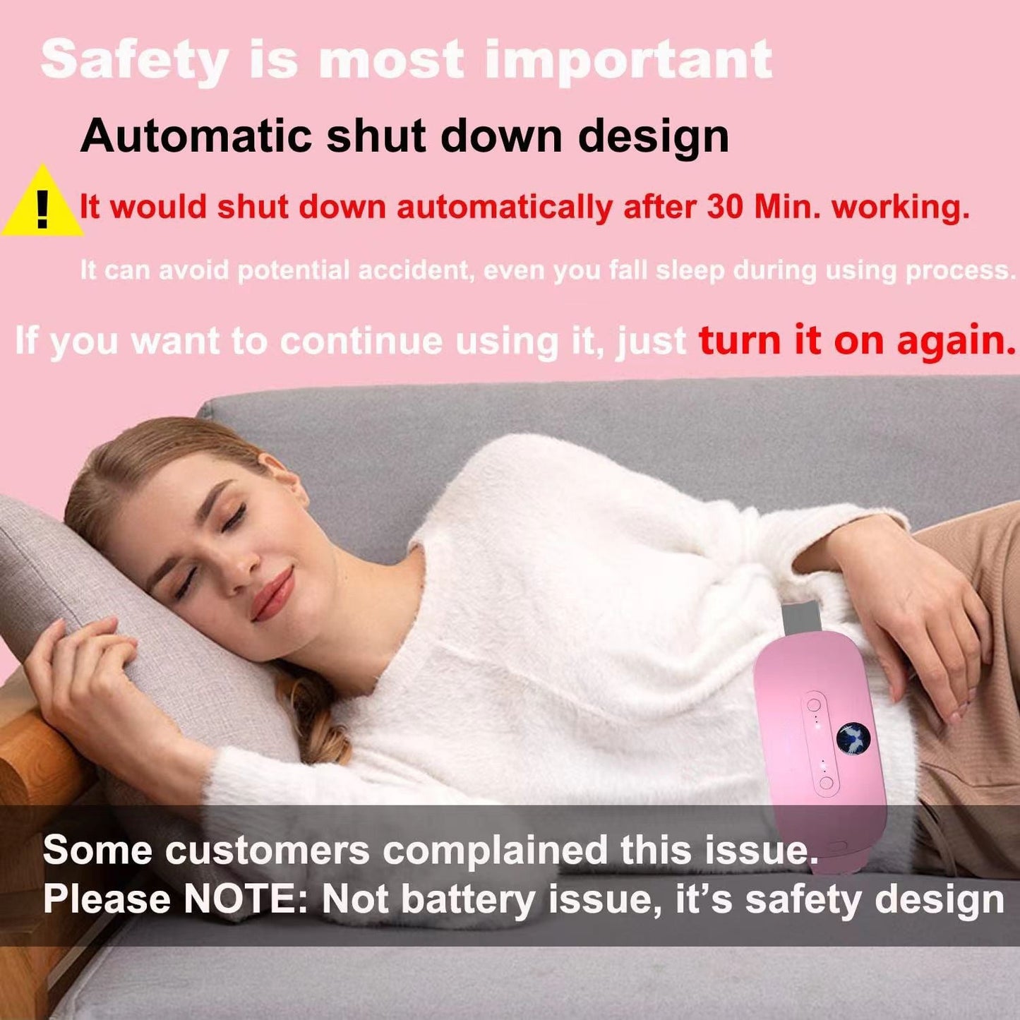 Coussin Chauffant Portable USB pour le Confort Menstruel