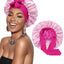 Elegant Satin Bow Nightcap for Hair Care