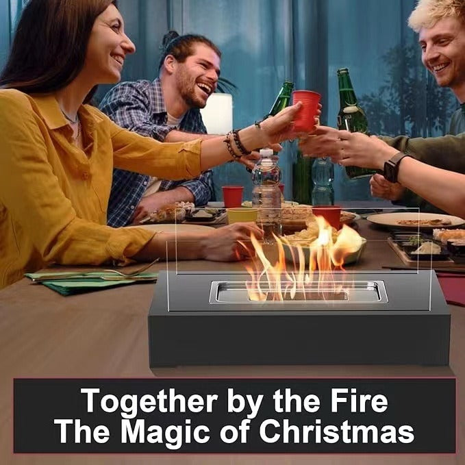 Desktop alcohol fireplace indoor metal fireplace rectangular portable real fire fireplace outdoor fireplace - Korvel