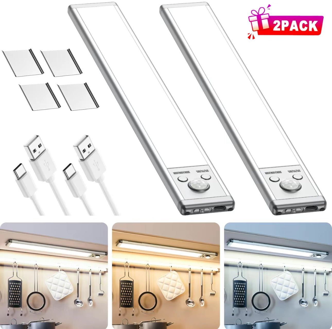 GlowTrack Motion Light - Barre LED rechargeable