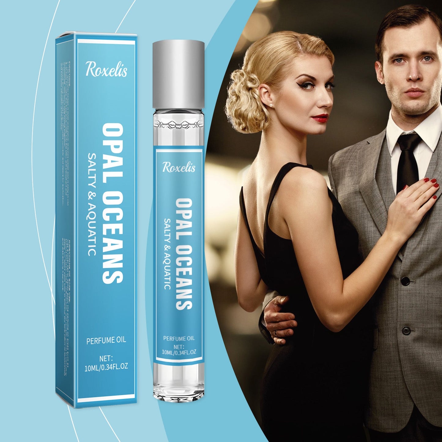 Fresh Ocean Perfume Ball Natural Fragrance Lasting Fragrance Date Sea Breeze Tune Fresh Rolling Ball Perfume - Korvel