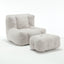 Sillón Puff Esponjoso con Espuma Viscoelástica y Otomana