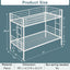 Twin metal bunk beds, metal structure bed frame with safety guardrails and 2 ladders, convertible bunk beds, white - Korvel
