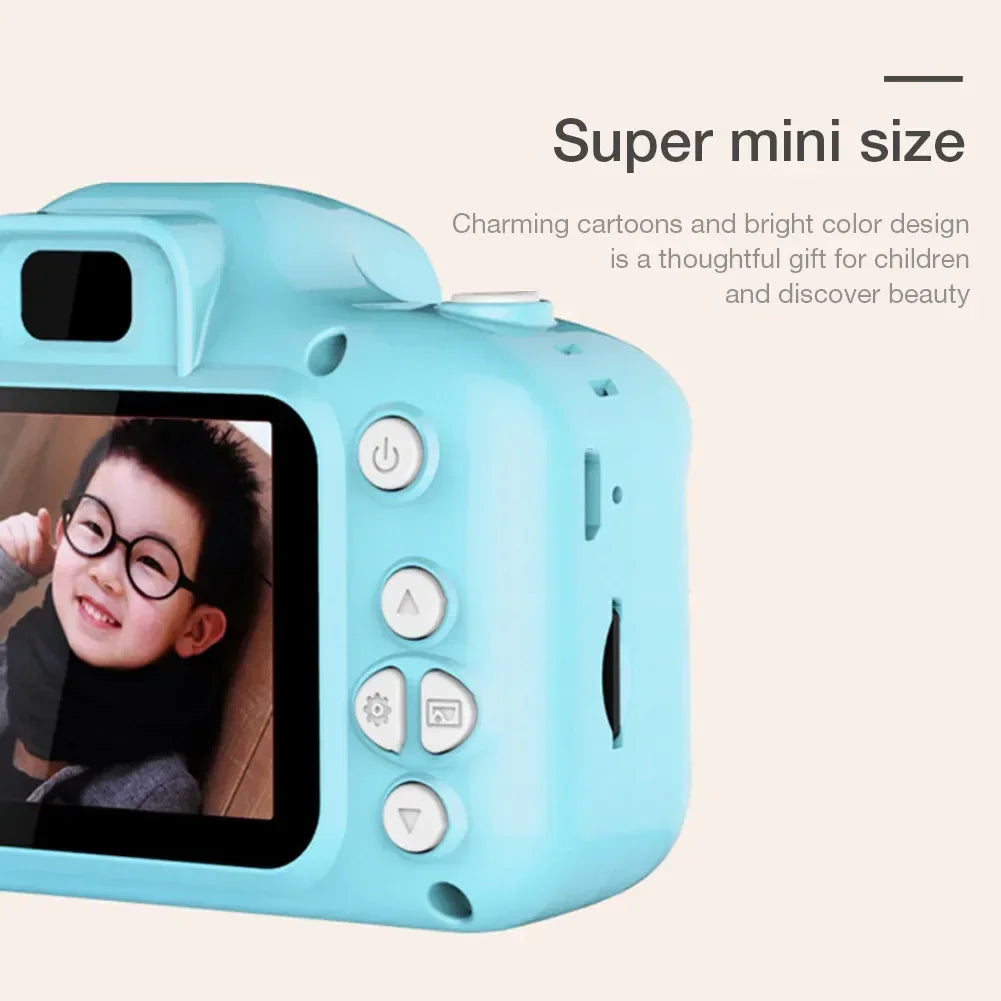 Mini Children Camera X2 Digital Vintage Camera Educational Toys Kids Projection Video Camera Outdoor Photography Toy Gifts - Korvel