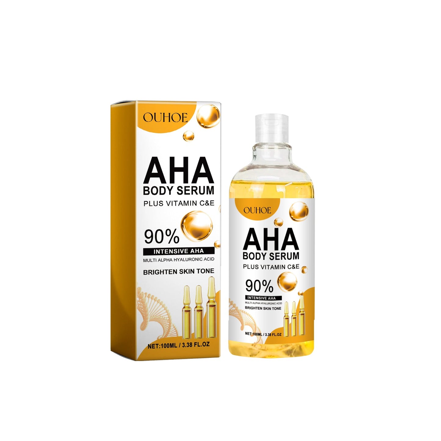 Essence Faciale à Acides de Fruits Ouhoe - Hydratante et Éclaircissante