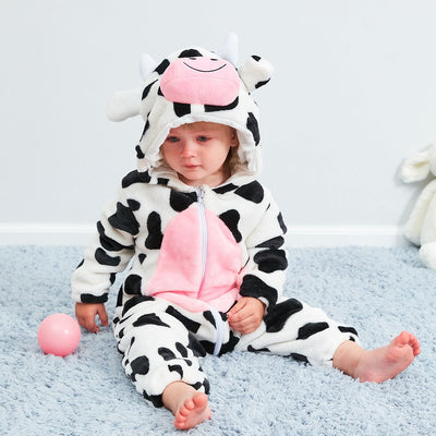 Baby jumpsuit, cow animal shaped pajamas - Korvel