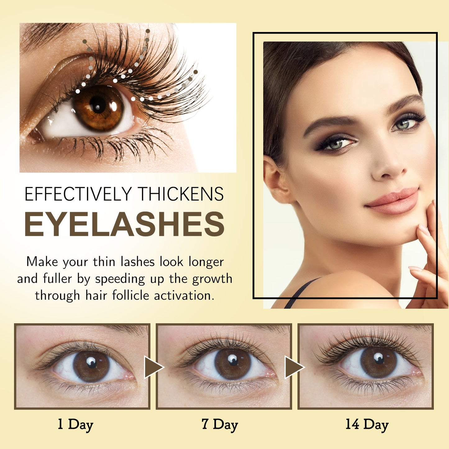 Mascara Gentle, Flawless, Long And Curling Eyelash Moisturizes Dark And Thick Brows - Korvel