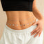 Elegant Double Layered Waist Chain with Geometric Sequins