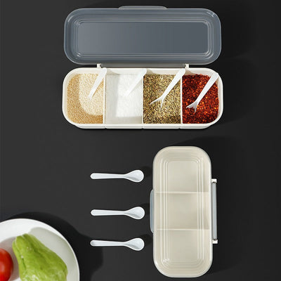 Japanese Minimalist Spice Organizer with Lid