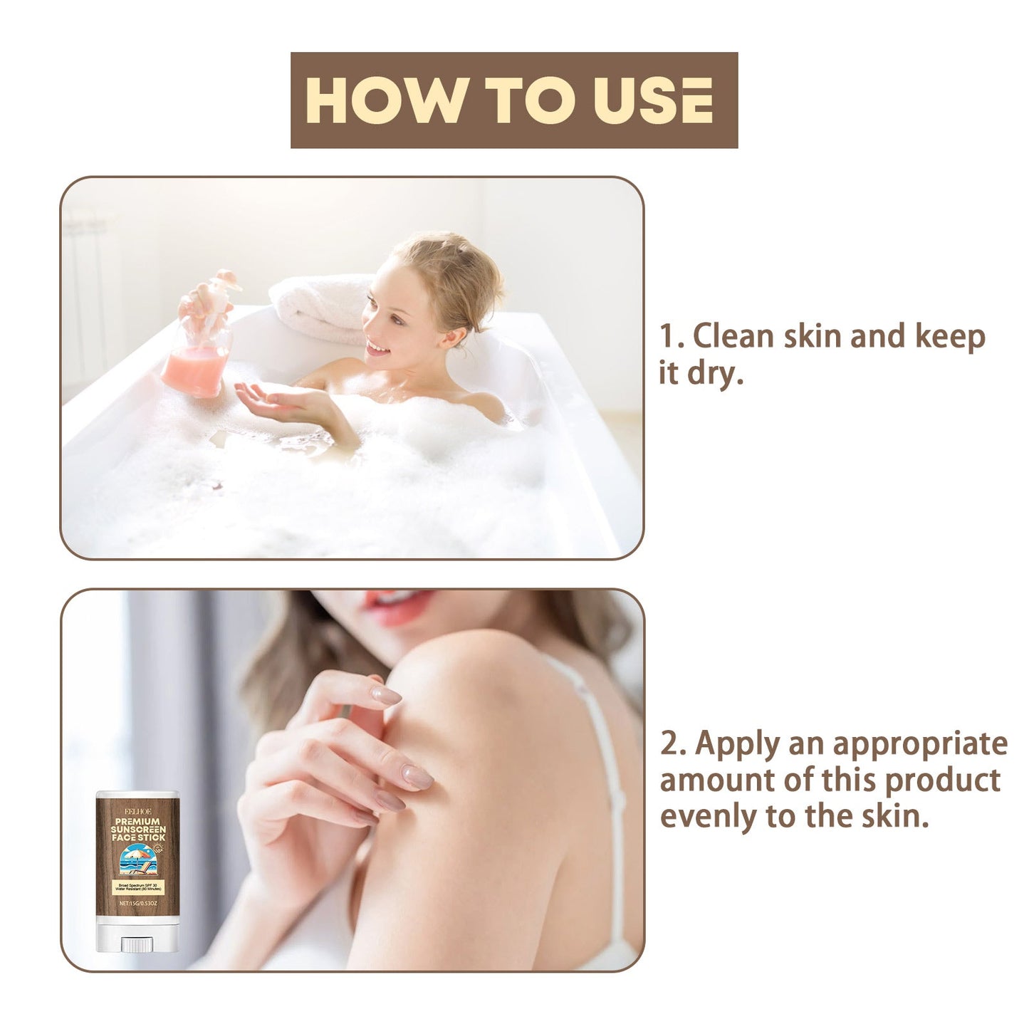 Hydrating Stick, Relieve Dry Skin, Moisturize, Prevent Sweat, Moisturize, Protect Against Summer Sun Exposure, And Protect - Korvel