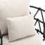 Silla de sala de estar tapizada y con botones COOLMORE