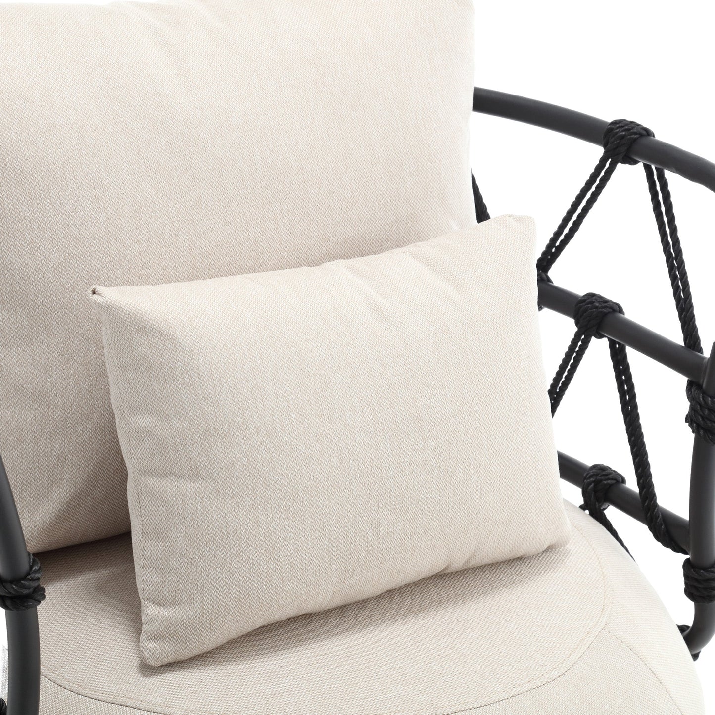 Silla de sala de estar tapizada y con botones COOLMORE