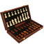 Magnetic Wood Chess Folding Chess Board Puzzle Game for Adults and Children Checkers Toy - Korvel