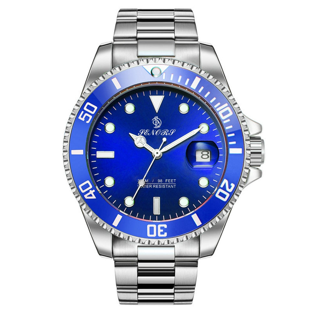 Brand Luxury Men Watches Automatic Black Watch Men Stainless Steel Waterproof Business Sport Mechanical Wristwatch Sub Mariner - Korvel