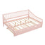 Full Size Pink Daybed with Trundle and Support Legs