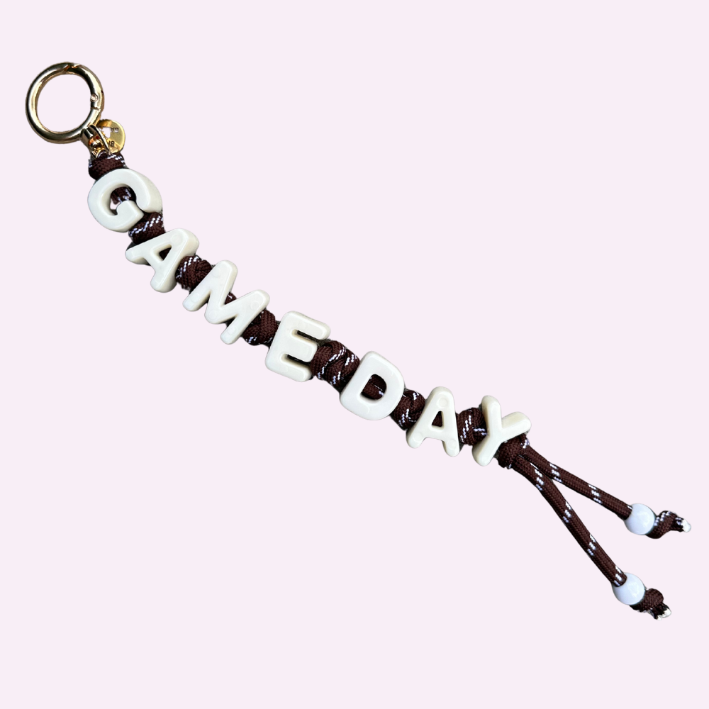 Game Day Bag Charm - Stylish Keychain Accessory