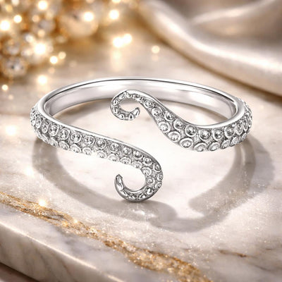 S925 Sterling Silver Platinum Plated Engagement Ring
