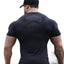 Camiseta de manga corta de cuello redondo para hombres en tallas grandes