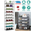 10-Tier Space-Saving Shoe Rack for 25-30 Pairs