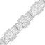 0.48 Carat Genuine White Diamond Sterling Silver Bracelet
