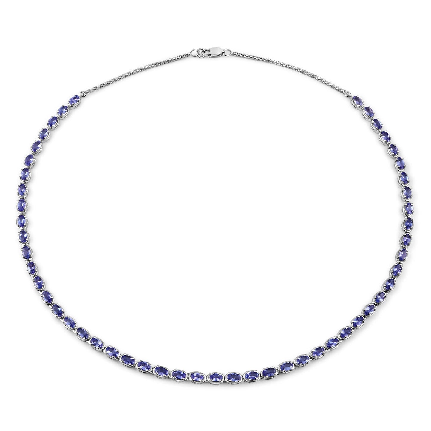 Collier en tanzanite véritable de 10,00 carats en argent sterling