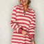 Chic Black Striped Collar Long Sleeve Mini Dress - Effortlessly Elegant Casual Wear for Women - Korvel