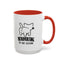 Introvertido. No molestar. Taza de café de gato en dos tonos